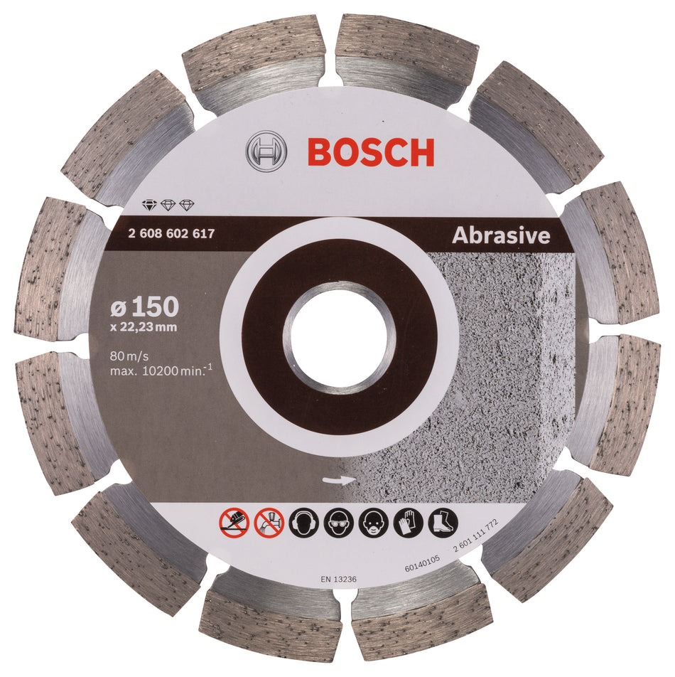 Bosch Standard for Abrasive diamond cutting disc 150 x 22,23 x 2 x 10 mm 2608602617