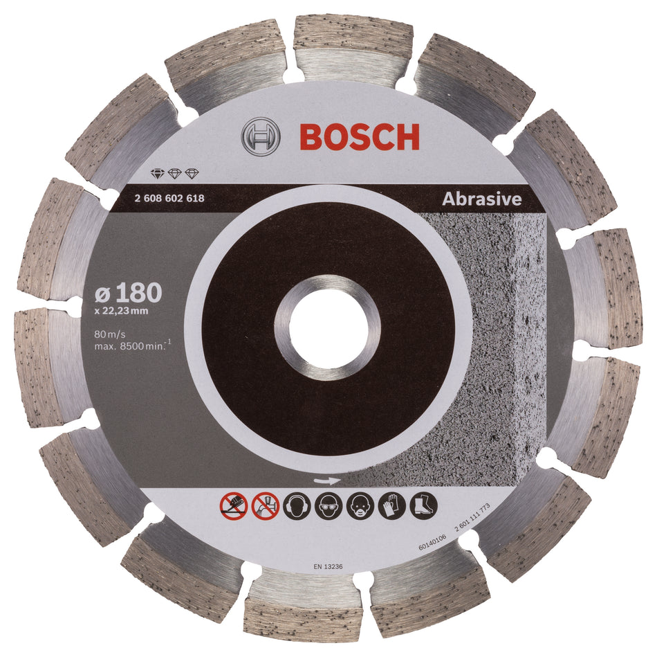 Bosch Standard for Abrasive diamond cutting disc 180 x 22,23 x 2 x 10 mm 2608602618