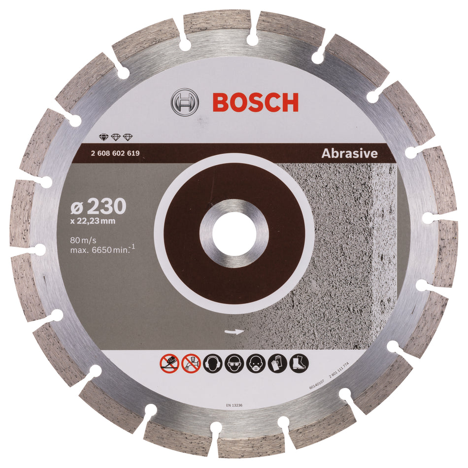 Bosch Standard for Abrasive diamond cutting disc 230 x 22,23 x 2,3 x 10 mm 2608602619