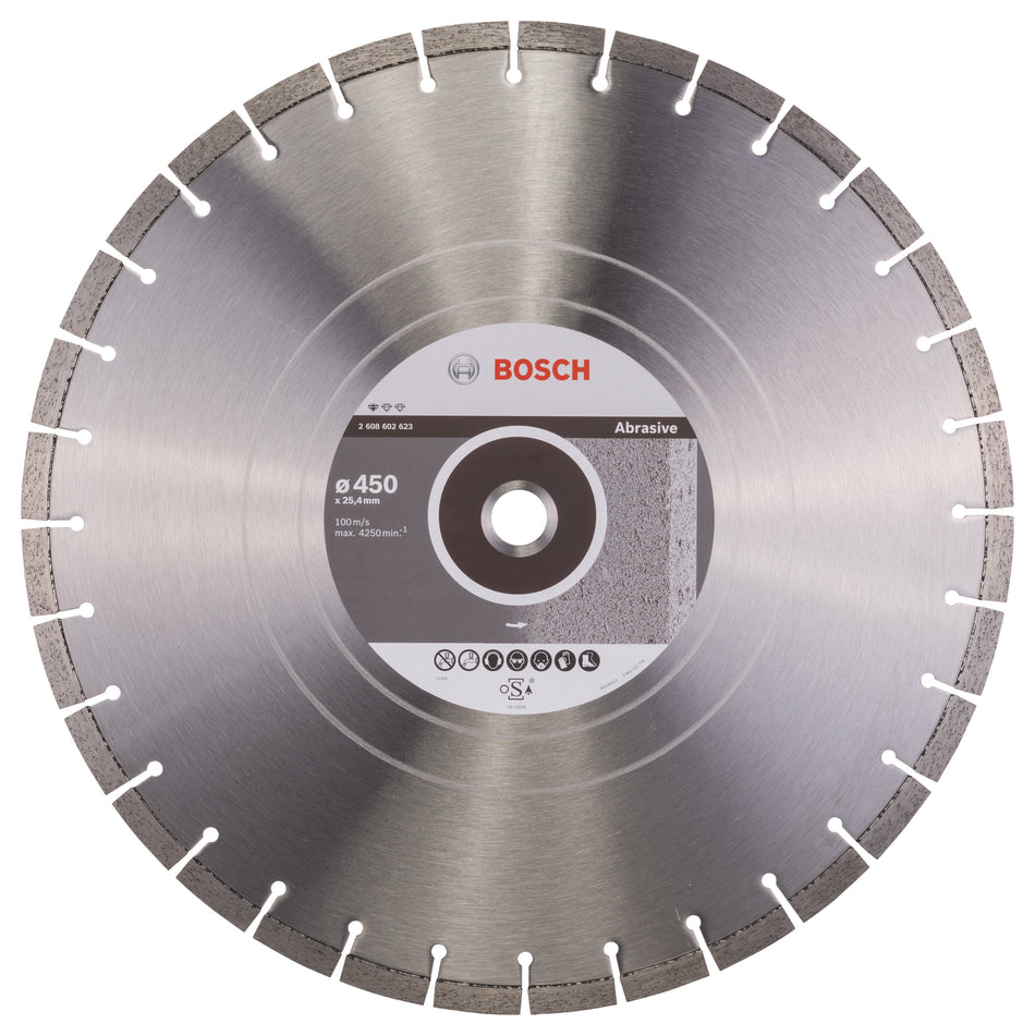 Bosch Standard for Abrasive diamond cutting disc 450 x 25,40 x 3,6 x 10 mm 2608602623