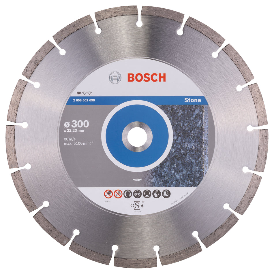 Bosch Standard for Stone diamond cutting disc 300 x 22,23 x 3,1 x 10 mm 2608602698