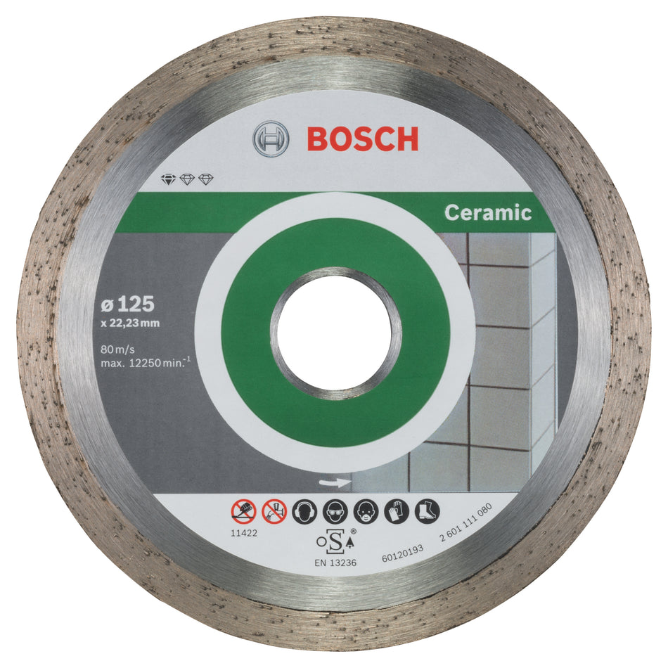 Bosch Standard for Ceramic diamond cutting disc 125 x 22,23 x 1,6 x 7 mm 2608603232