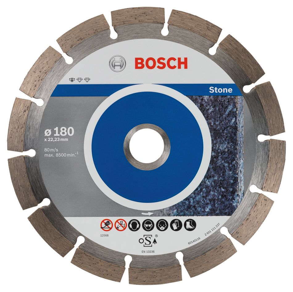 Bosch Standard for Stone diamond cutting disc 180 x 22,23 x 2 x 10 mm 2608603237