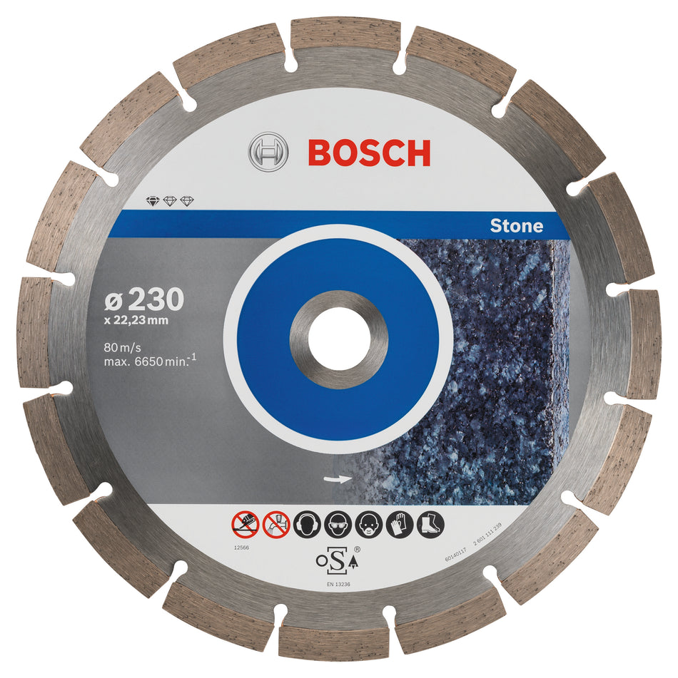 Bosch Standard for Stone diamond cutting disc 230 x 22,23 x 2,3 x 10 mm 2608603238