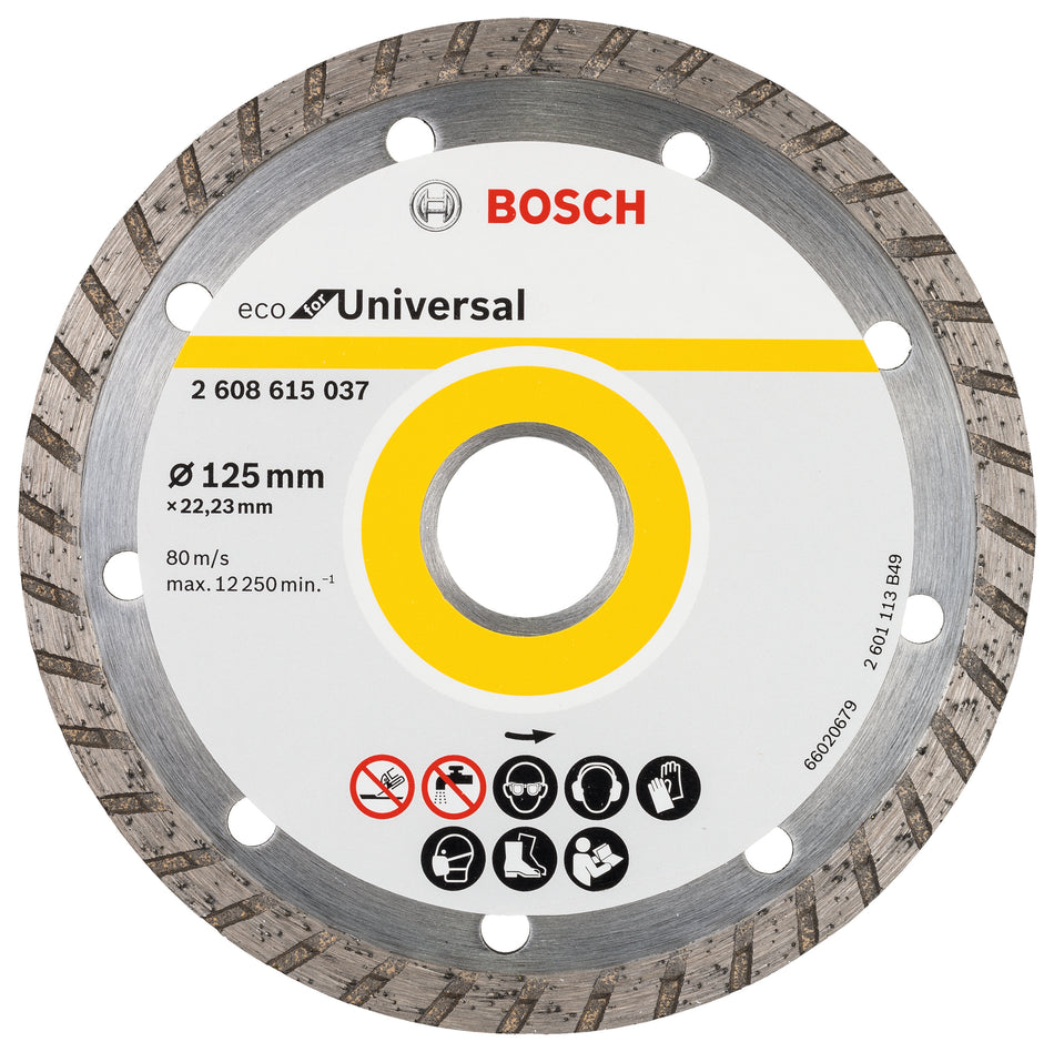 Bosch Diamond Cutting Disc ECO For Universal 125x22.23x2.4x7 2608615037
