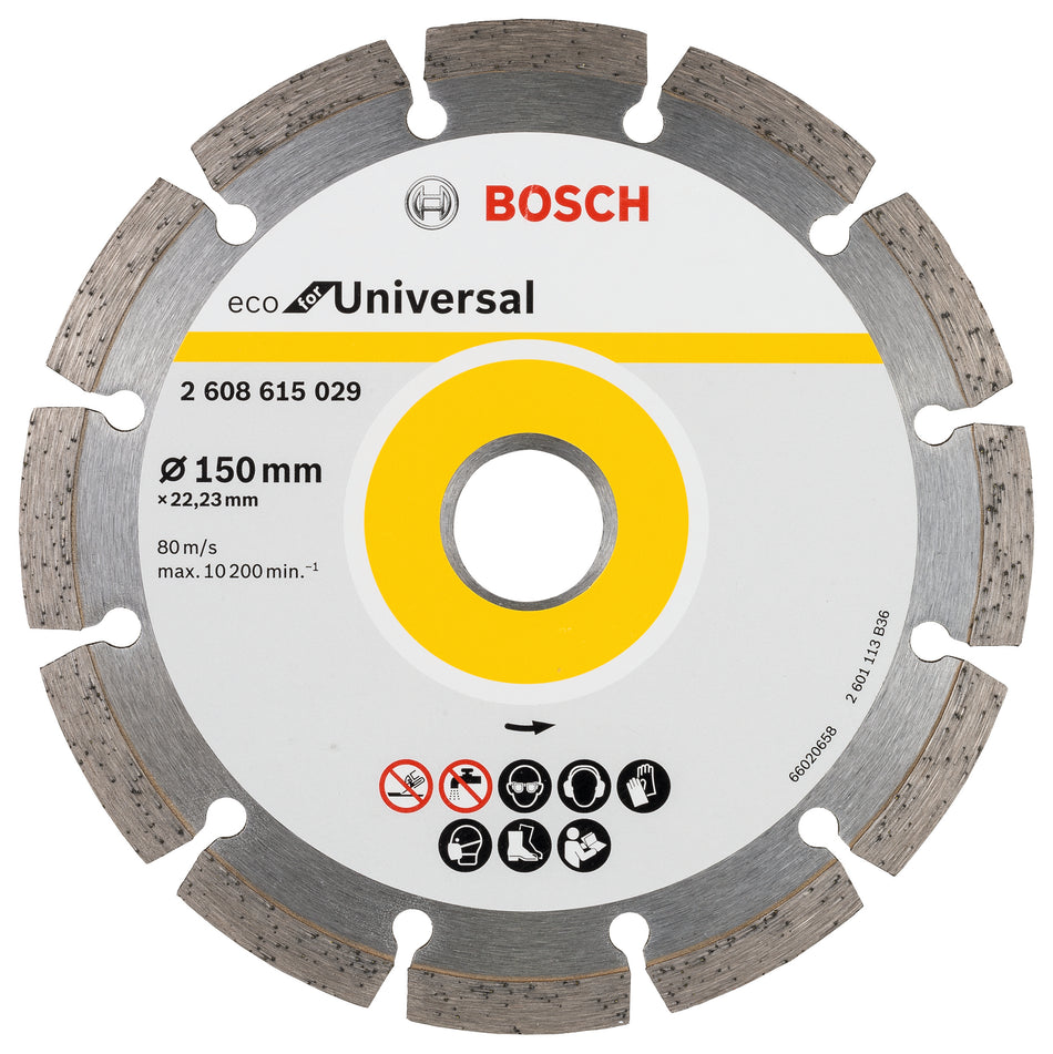 Bosch Diamond Cutting Disc ECO For Universal 150x22.23x2.1x7 2608615042