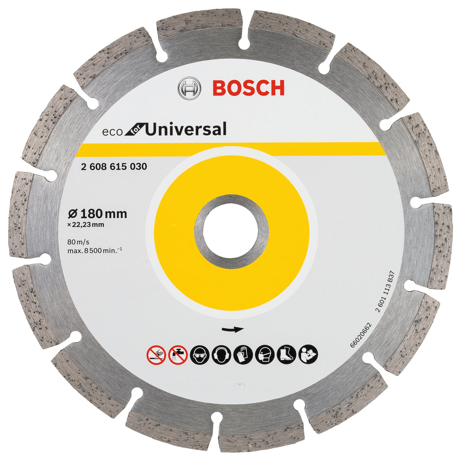 Bosch Diamond Cutting Disc ECO For Universal 180x22.23x2.2x7 2608615043