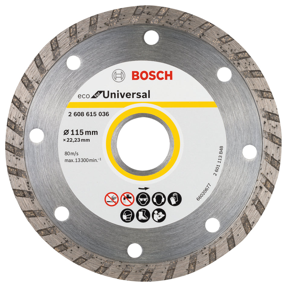 Bosch Diamond Cutting Disc ECO For Universal 115x22.23x2.0x7 2608615045