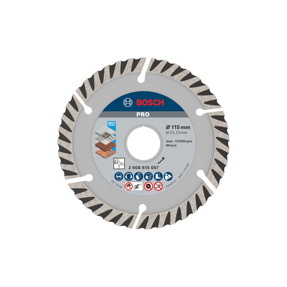 Bosch Professional Multi Material Diamond Disc 115x22.23MM 2608615057/2608602191
