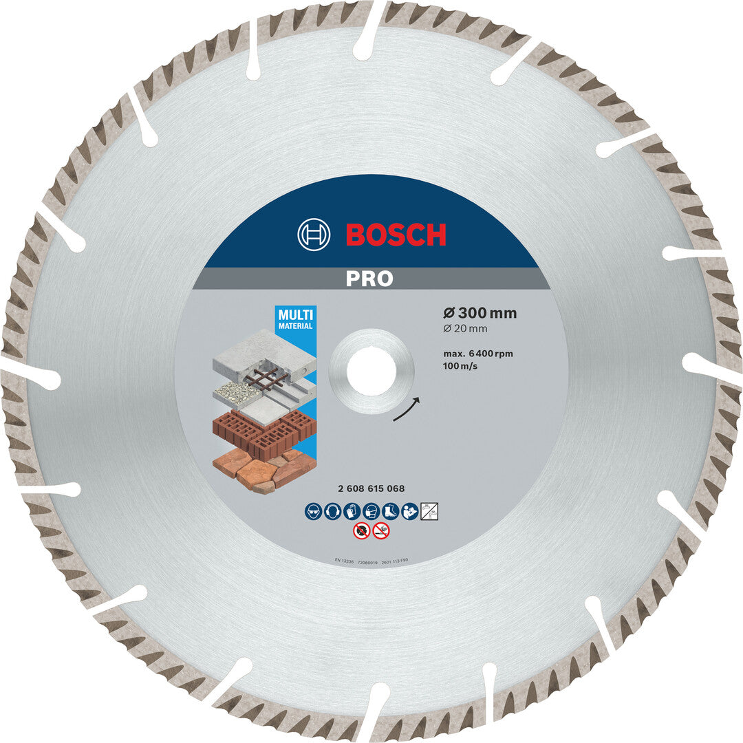 Bosch Professional Multi Material Diamond Disc 300x20mm 2608615068 ...