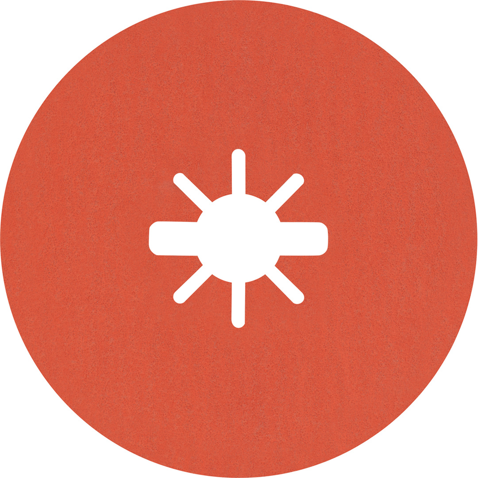 Bosch EXPERT R782 Prisma Ceramic X-LOCK Fibre Disc 125mm 22.23mm G 120 5-pc 2608621811