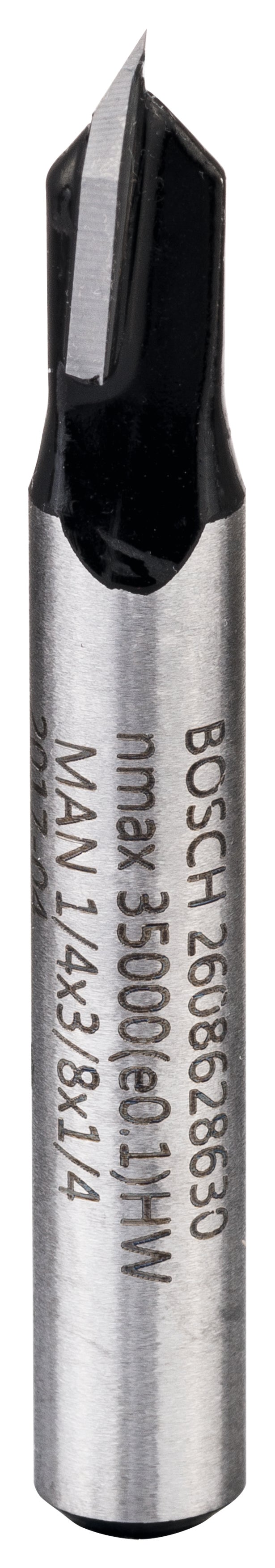 Bosch Professional V-Groove bit 90 1/4 shank L9.5mm d6.3mm 2608628630