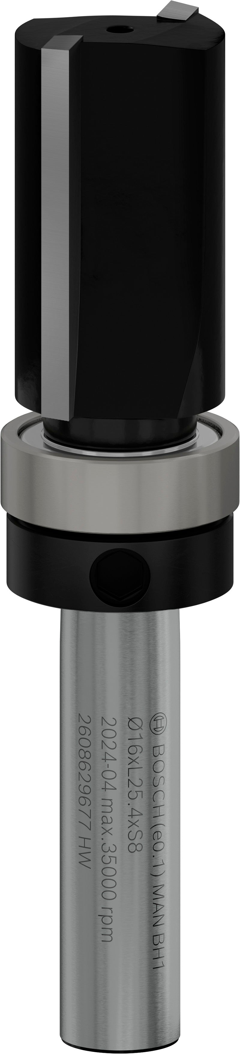 Bosch Professional Router Bit Top Bearing Flush Trim, 16 x L 25.4, Shank 8 mm 2608629677