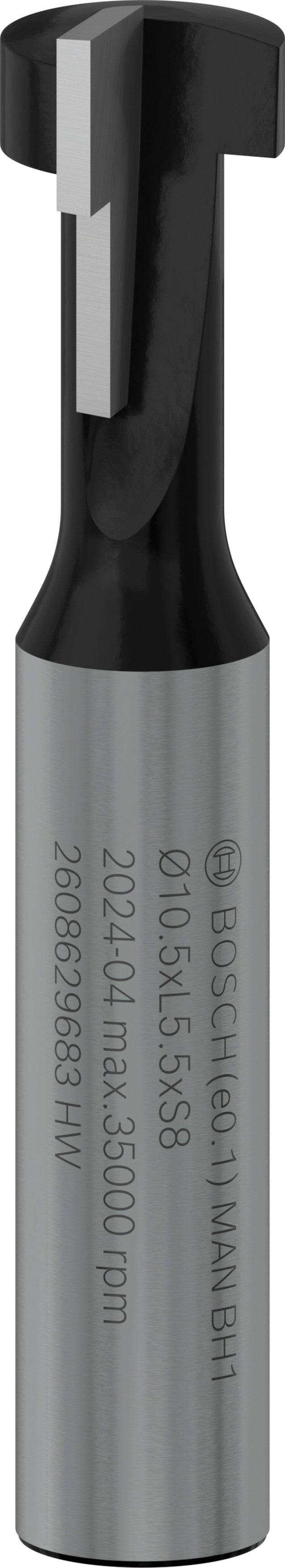 Bosch Professional Router Keyhole Bit, 10.5 x 6.6, Shank 8 mm 2608629683