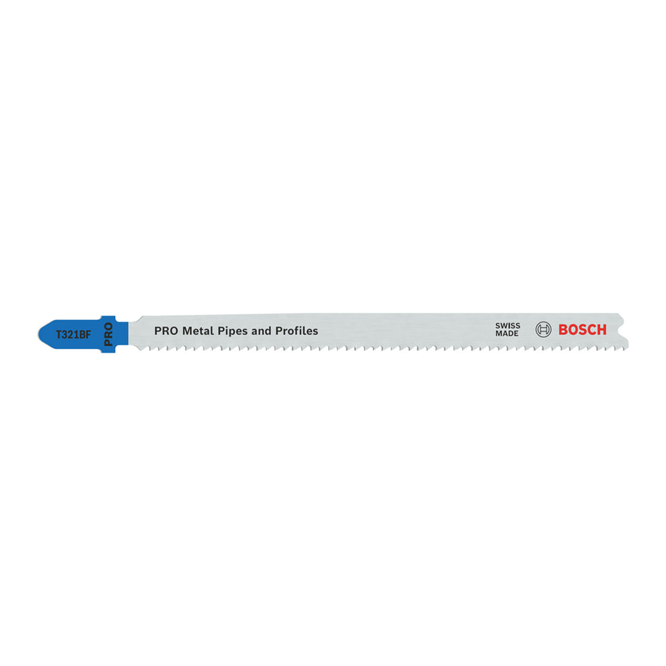 Bosch Professional Metal Pipes and Profiles T321BF Jigsaw Blade 132mm 5 pcs 2608636707