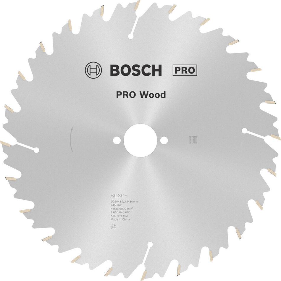 Bosch Professional Wood Circular Saw Blade 250x3.2x30mm 2608640680