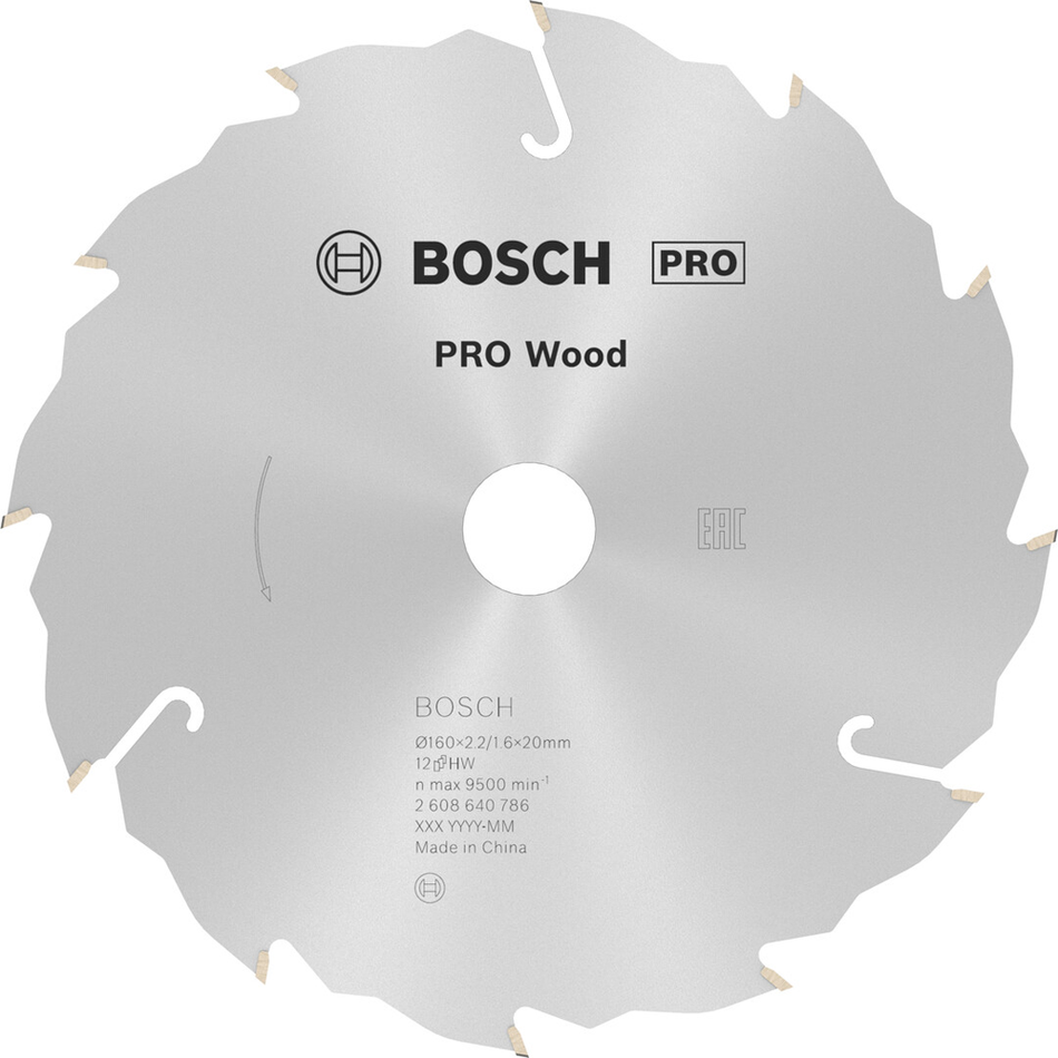 Bosch Professional Wood Circular Saw Blade 160x2.2x20mm 2608640786