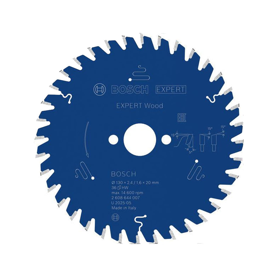 Bosch EXPERT Wood Circular Saw Blade 130x20x2.4mm 36T 2608644007