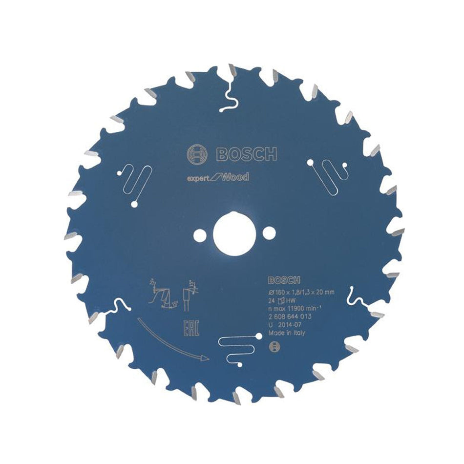 Bosch EXPERT Wood Circular Saw Blade 160x201.8mm 24T 2608644013