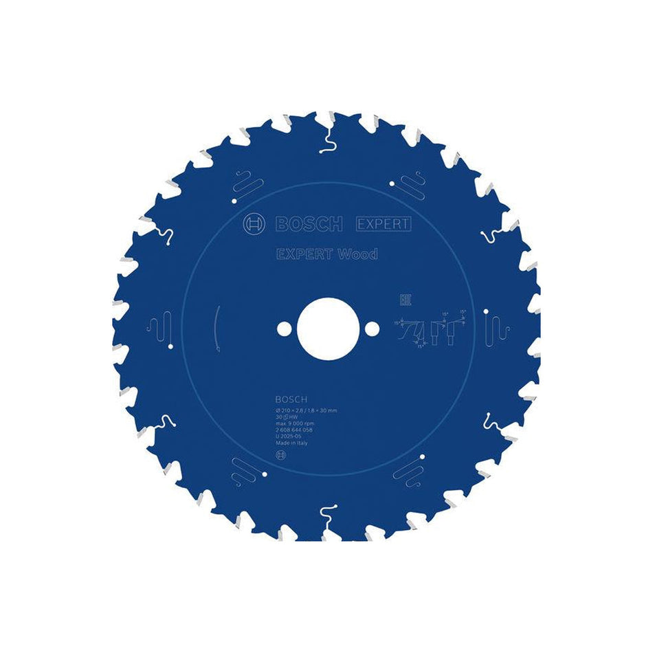 Bosch EXPERT Wood Circular Saw Blade 210x30x2.8mm 30T 2608644058