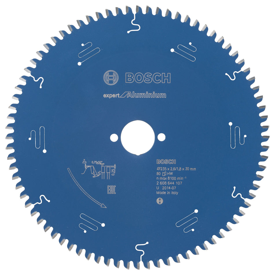 Bosch Circular saw blade Expert for Aluminium 235 x 30 x 2.6 mm. 80 2608644107