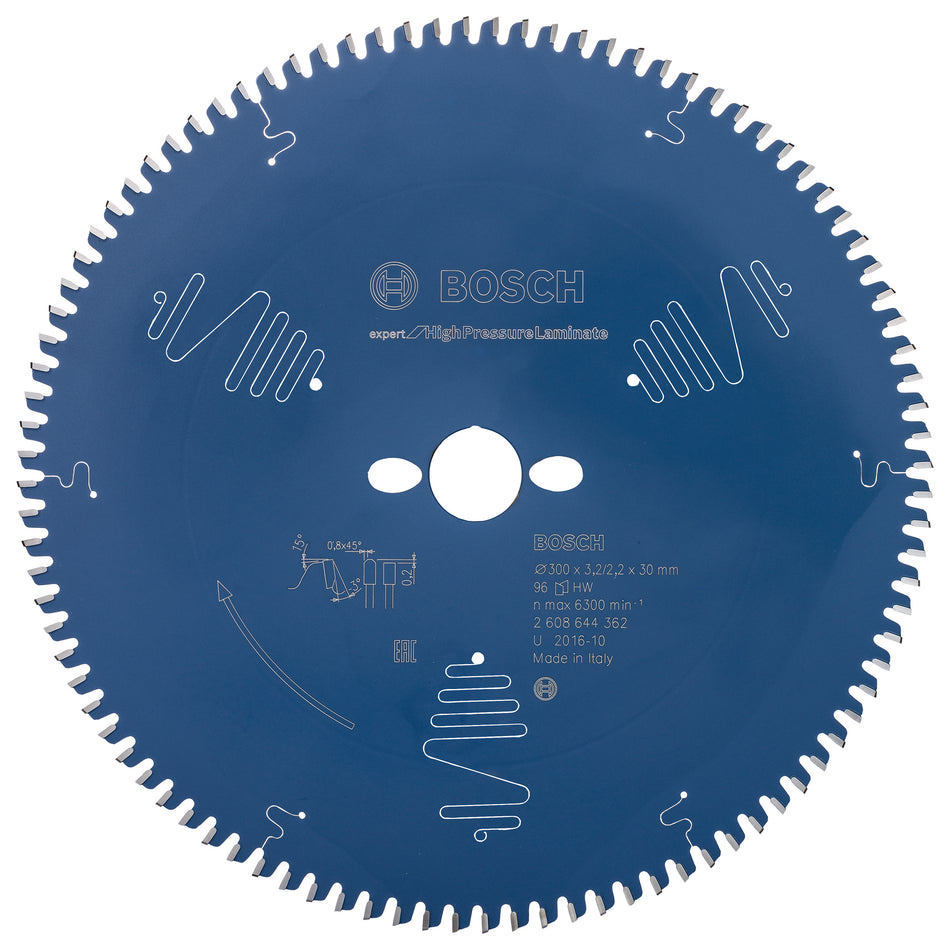 Bosch Expert for High Pressure Laminate Circular Saw Blade Miter Saw 300x30x3.2x96T 2608644362