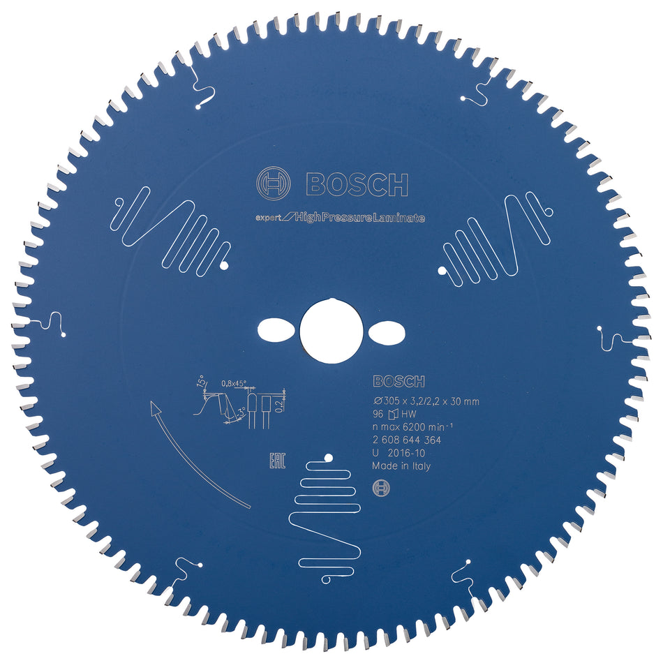 Bosch Expert for High Pressure Laminate Circular Saw Blade Miter Saw 305x30x3.2x96T 2608644364