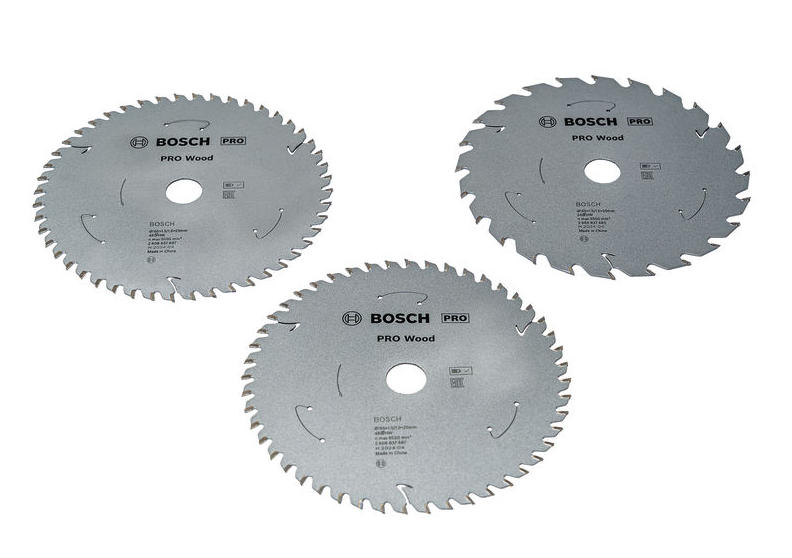 Bosch Professional 3 Pack 165 mm Pro Wood 1 x 24 Tooth 2 x 48 Tooth 2608644730