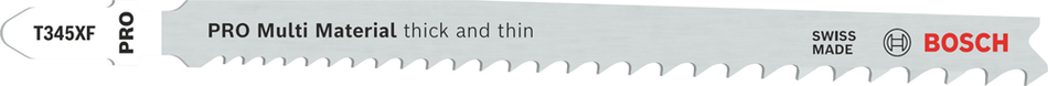 Bosch Professional Multi Material thick and thin T345XF Jigsaw Blade 132mm 2 pcs 2608655101