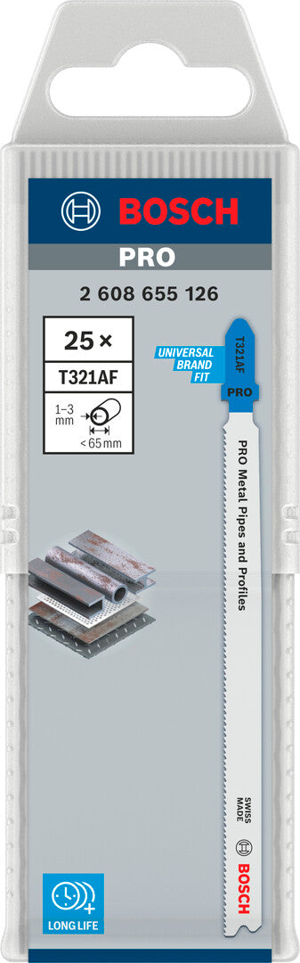 T321af Bosch Professional Metal Pipes and Profiles T321AF Jigsaw Blade 132mm ...