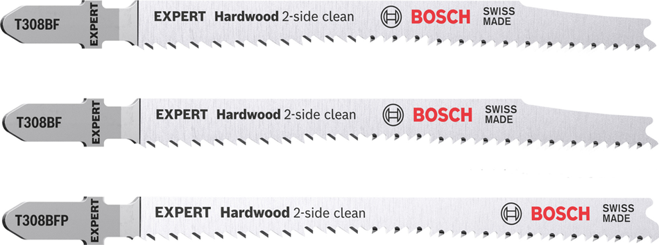 Bosch EXPERT ‘Hardwood 2-side clean‘ Jigsaw Blade 2-piece Set T308BF/BFP 2608900549