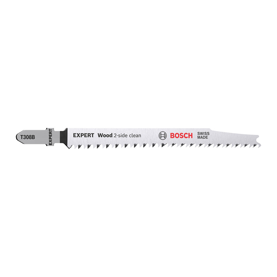 Bosch EXPERT ‘Wood 2-side clean’ T 308 B Jigsaw Blade 3-pc 2608900550