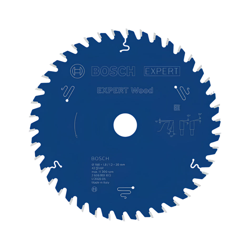 Bosch EXPERT Wood Circular Saw Blade 168x20x1.8mm 42T 2608901872