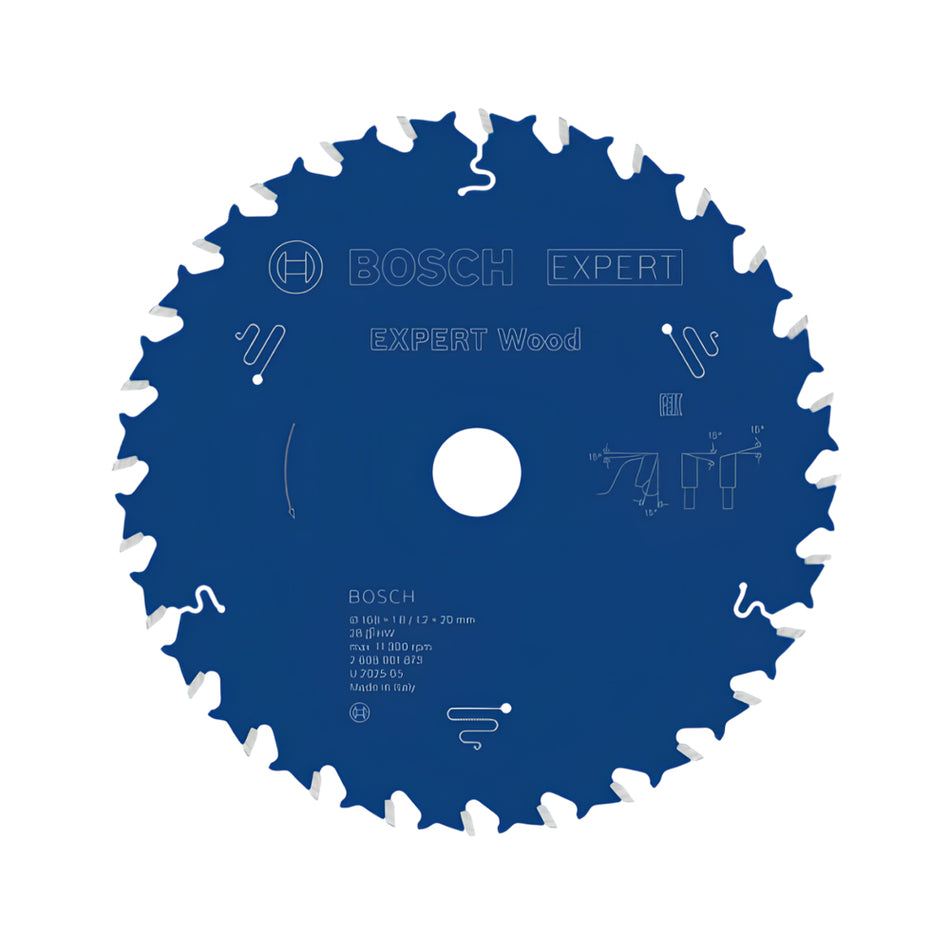 Bosch EXPERT Wood Circular Saw Blade 168x20x1.8mm 28T 2608901873