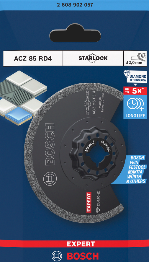 Bosch EXPERT ACZ 85 RD4 Grout Segment Blade, 85 mm, 1 pcs 2608902057