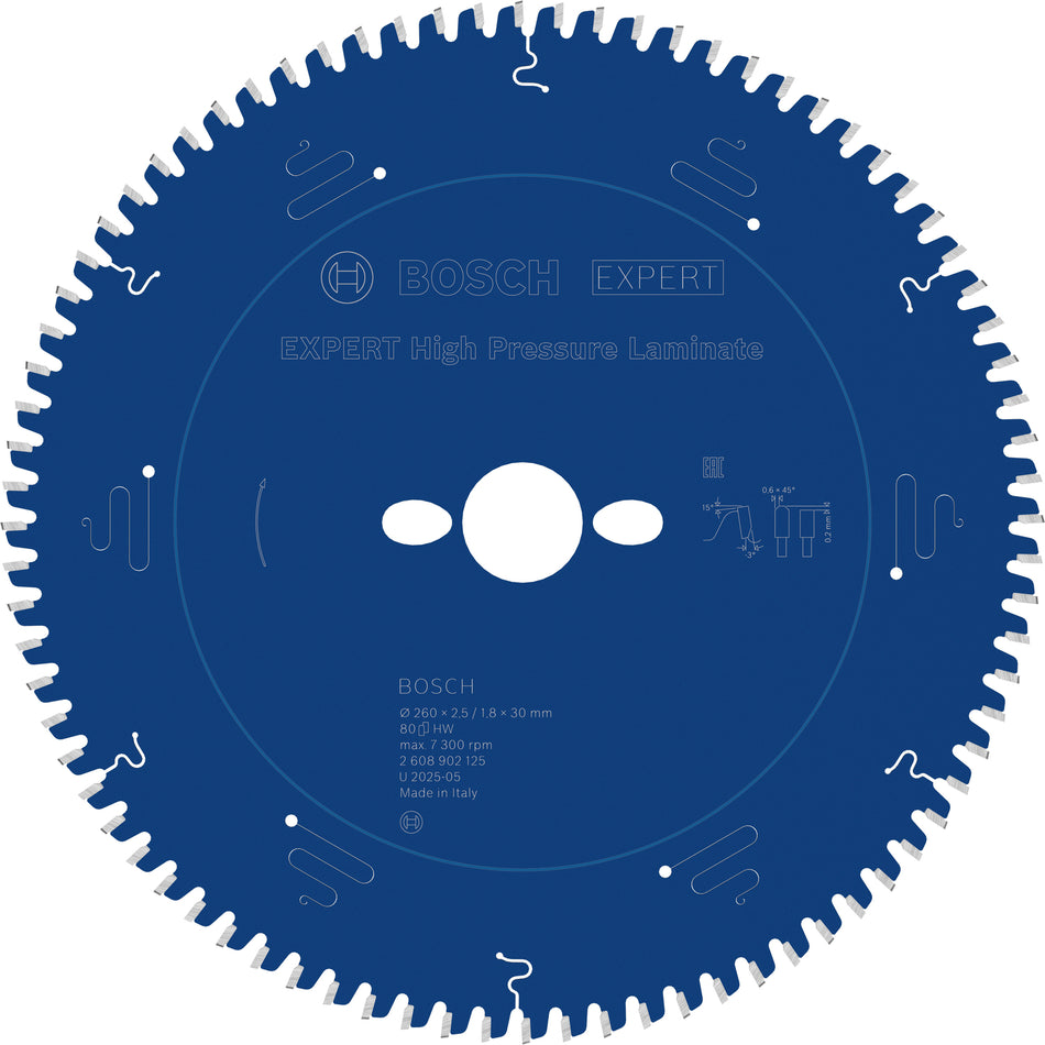 Bosch EXPERT High Pressure Laminate Corded Circular Saw Blade for Mitre Saw 2608902125