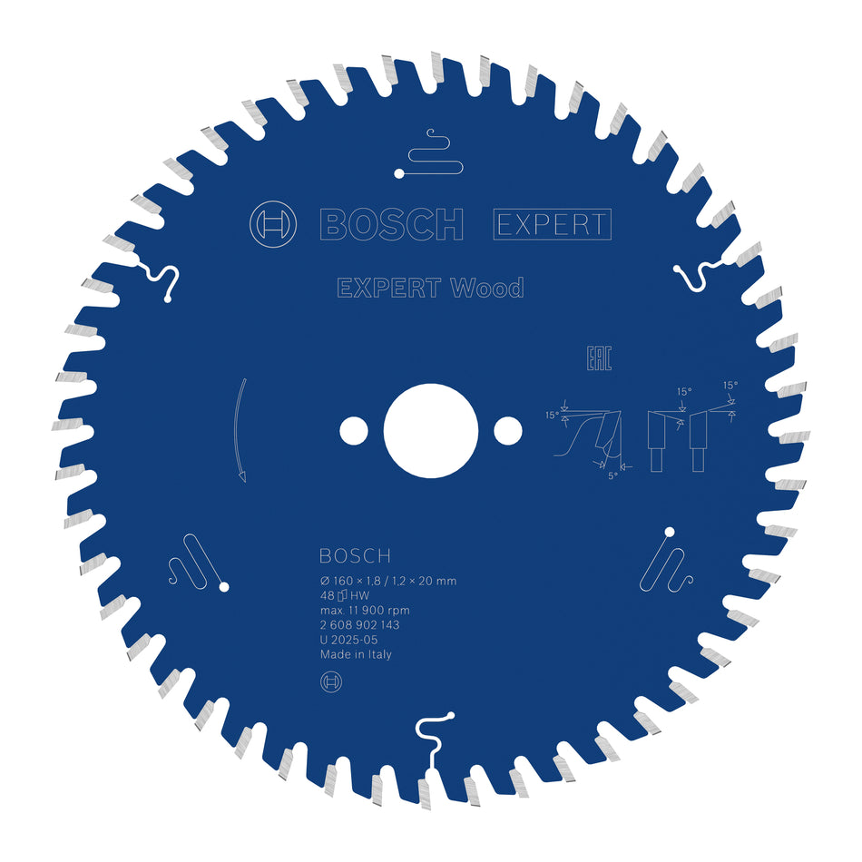 Bosch EXPERT Wood Corded Circular Saw Blade for Handheld Circular Saw 2608902143