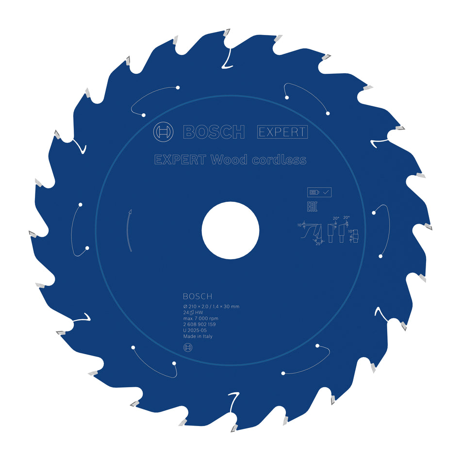 Bosch EXPERT Wood Cordless Circular Saw Blade for Table Saw 2608902159