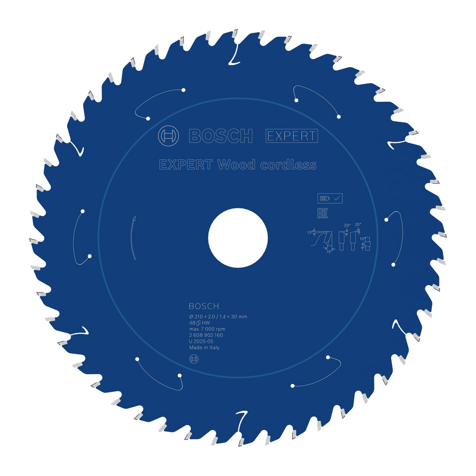 Bosch EXPERT Wood Cordless Circular Saw Blade for Table Saw 2608902160
