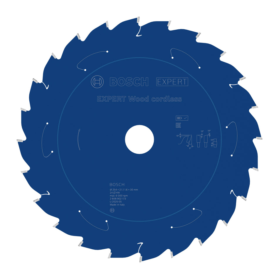 Bosch EXPERT Wood Cordless Circular Saw Blade for Mitre Saw 2608902173
