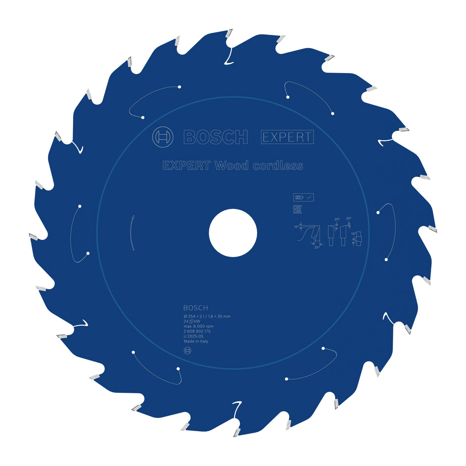 Bosch EXPERT Wood Cordless Circular Saw Blade for Table Saw 2608902175