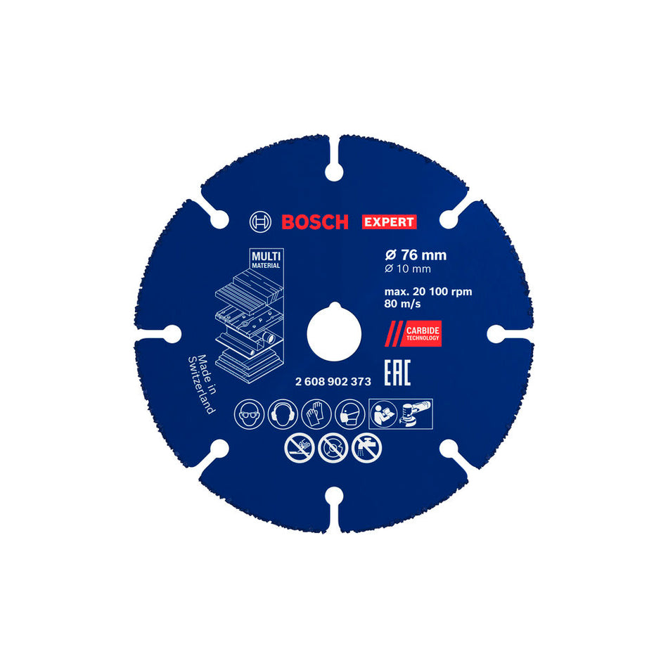 Bosch EXPERT MultiMaterial Carbide Cutting Disc 76 x 10MM 2608902373