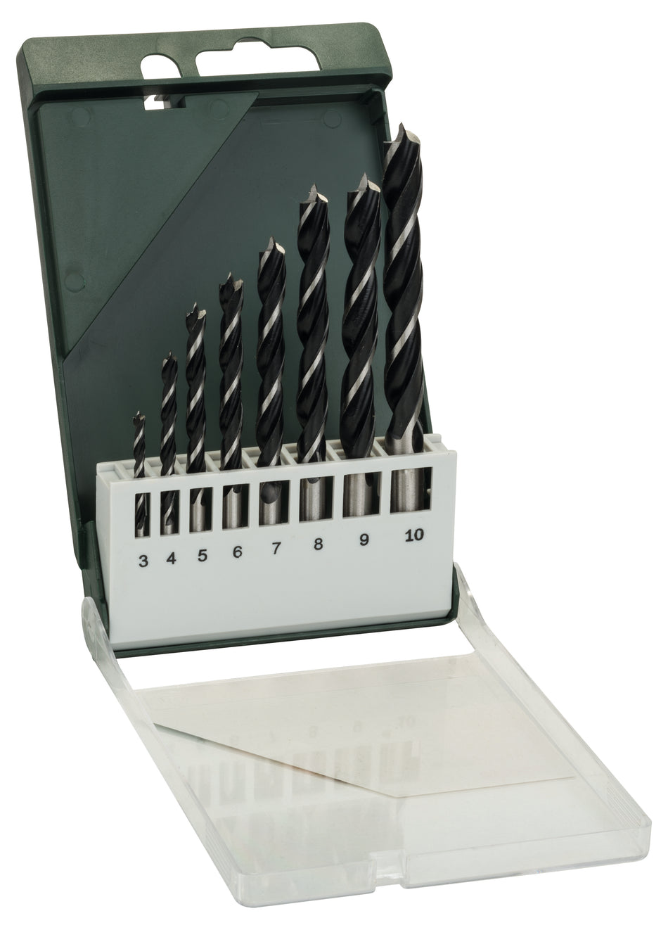 Bosch DIY 8-piece brad point drill bit set 3.0; 4.0; 5.0; 6.0; 7.0; 8.0; 9.0; 10.0 mm 2609255215