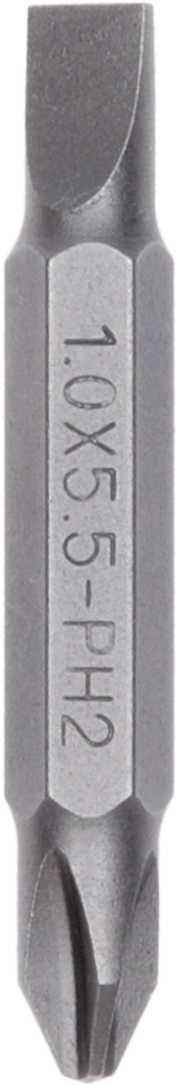Bosch DIY Double ended bit for Phillips cross head screws and slotted screws (PH, S) S1.0x5.5 PH2 2609255954