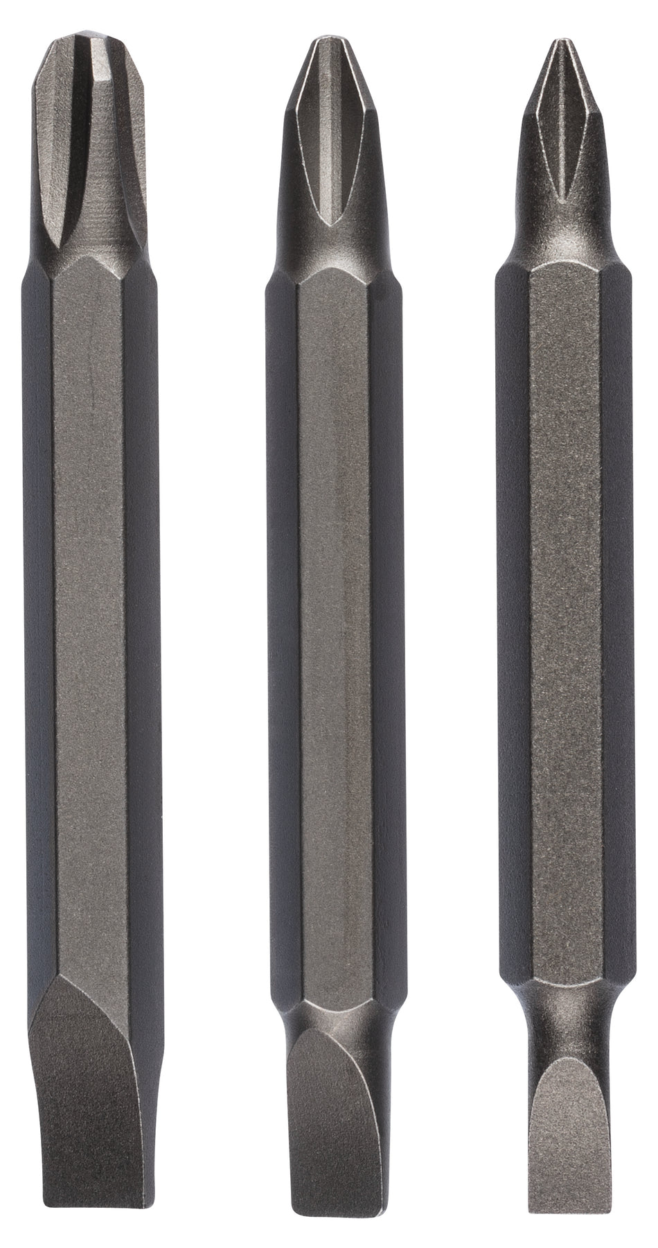 Bosch DIY 3-piece double ended bit set for Phillips cross head screws and slotted screws (PH, S) S0.6x4.5-PH1; S0.8x5.5-PH2; S1.2x6.5-PH3; 60 mm 2609255959