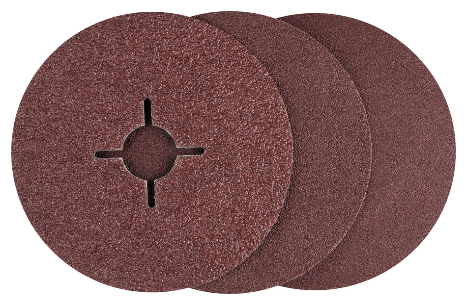 Bosch DIY 12-piece fibre sanding disc set for angle grinders, aluminium oxide D= 115 mm; G= 36 100, 12 pcs 2609256248