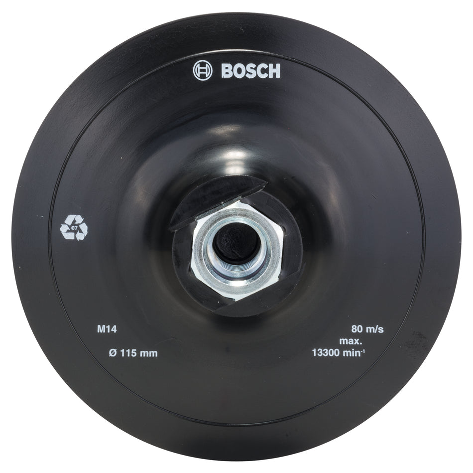 Bosch DIY Rubber sanding plate for angle grinders, hook-and-loop-type fastening system, 115 mm D= 115 mm 2609256271