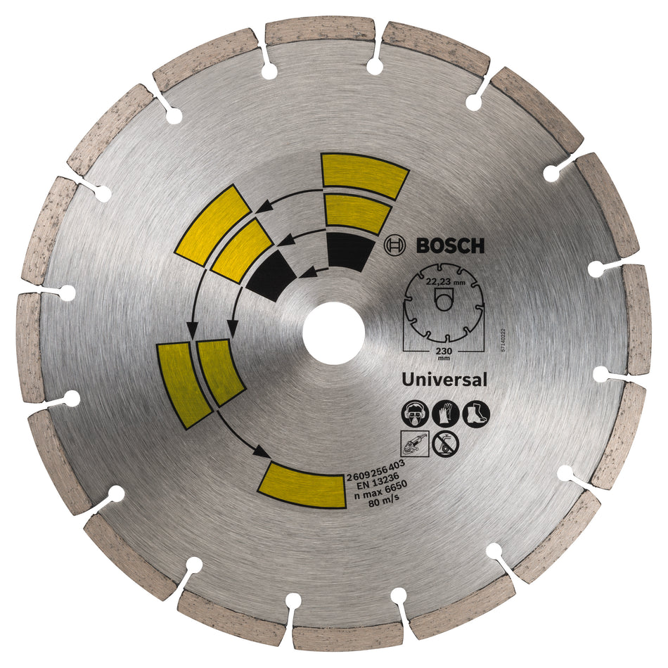 Bosch DIY Diamond cutting disc Universal D= 230 mm 2609256403