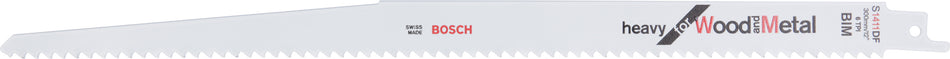 Bosch DIY Reciprocating saw blade, bi-metal, S 1411 DF Heavy for Wood and Metal 2609256713