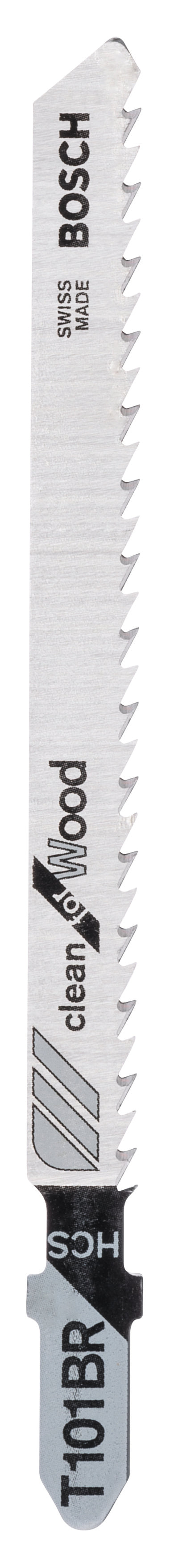 Bosch DIY Jigsaw blade HCS, T 101 BR Clean for Wood 2609256724
